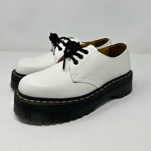 Dr. Martens 1461 Quad 3 Eye Loafers in White